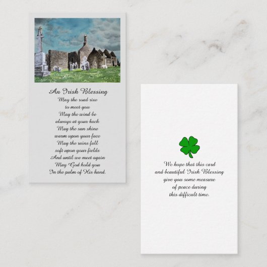 写真お祝い生涯記念碑 名刺 (正面/裏面)