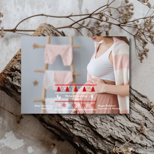 写真お見合い妊娠のお知らせ シーズンカード