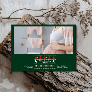 写真お見合い妊娠のお知らせ シーズンカード