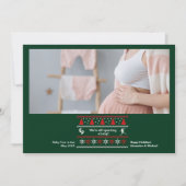 写真お見合い妊娠のお知らせ シーズンカード (正面)