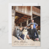 写真からのクリスマスカード農家クリスマスカード シーズンカード (正面)