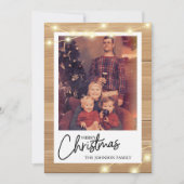 写真からのクリスマスカードMerry Christmas Card シーズンカード (正面)