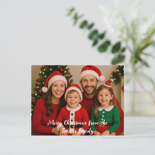 写真からのメリークリスマス ポストカード (スタンド正面)