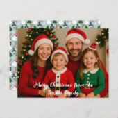 写真からのメリークリスマス ポストカード (正面/裏面)