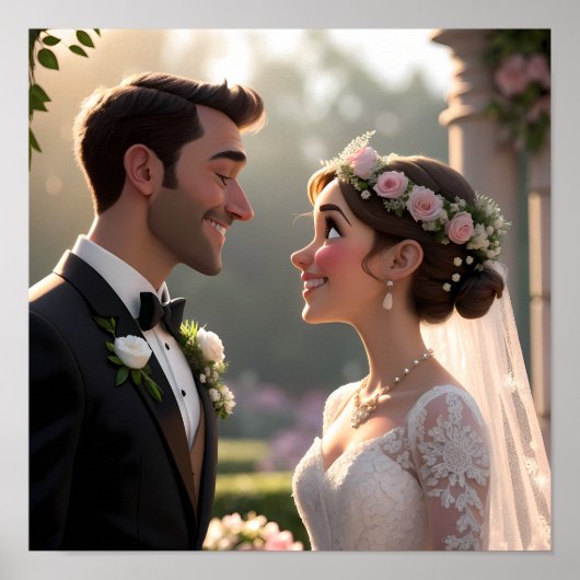 写真からカスタム3Dカートゥーンポートレート ポスター (正面)