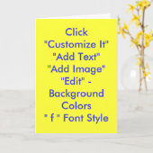 写真からカードを作る方法。指示 カード (黄色い花)