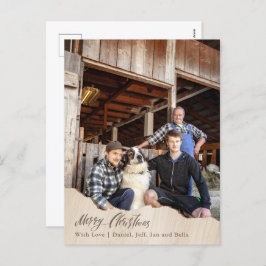 写真からクリスマスカード農場クリスマスポストカード シーズンポストカード
