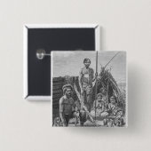 写真から刻まれるクイーンズランド土人 缶バッジ (正面&裏面)