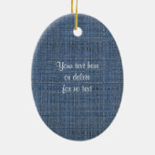 写真かわいい青ネコオーナメント セラミックオーナメント (裏面)