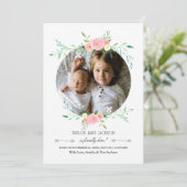 写真かわいらしフローラリース誕生発表 案内状 (スタンド正面)