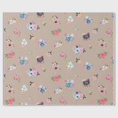 写真かわいらしヴィンテージカメラすべての行事として ラッピングペーパー (フラット)