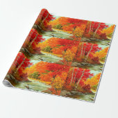 写真かわいらし紅葉の風景 ラッピングペーパー (アンロールド)