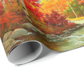 写真かわいらし紅葉の風景 ラッピングペーパー (ロールコーナー)