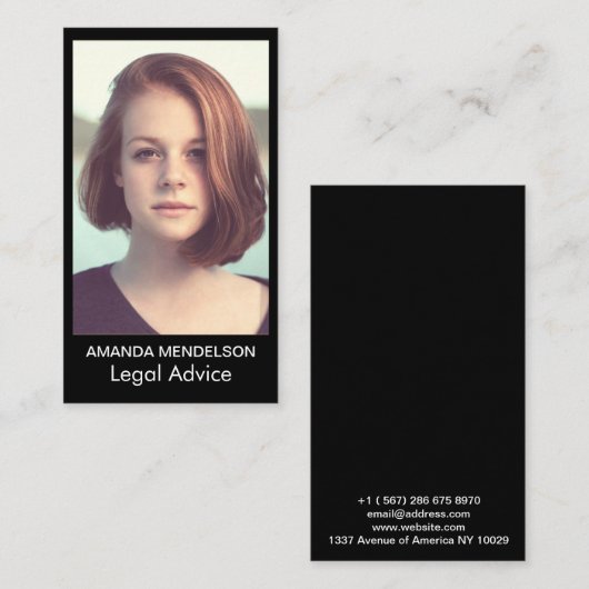 写真かロゴは色を編集します 名刺 (正面/裏面)