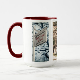 写真が付いているさくらんぼの芝生の学校のマグ マグカップ