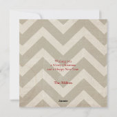 写真が付いているシェブロンのクリスマスカード シーズンカード (裏面)