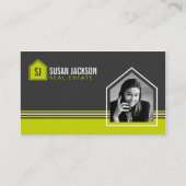 写真が付いている不動産の名刺 名刺 (正面)