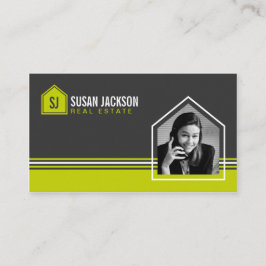 写真が付いている不動産の名刺 名刺