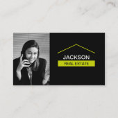 写真が付いている不動産の名刺 名刺 (正面)