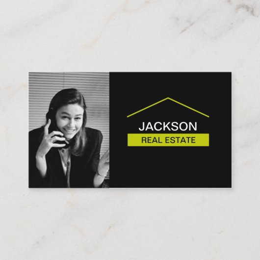 写真が付いている不動産の名刺 名刺 (正面)