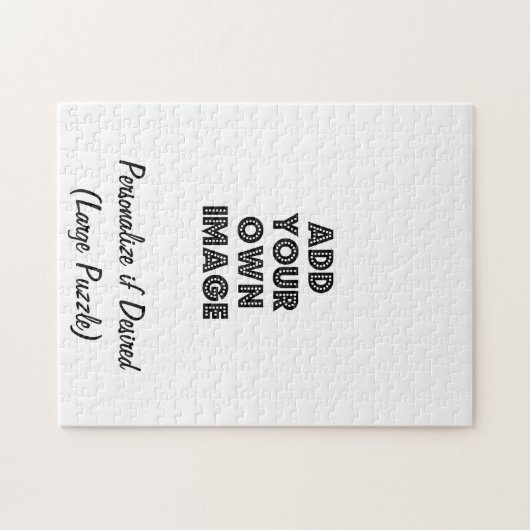 写真が付いている大きくカスタムなパズルか芸術および名前 ジグソーパズル (横)