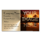 写真が付いている磁気名刺 マグネット名刺 (正面)