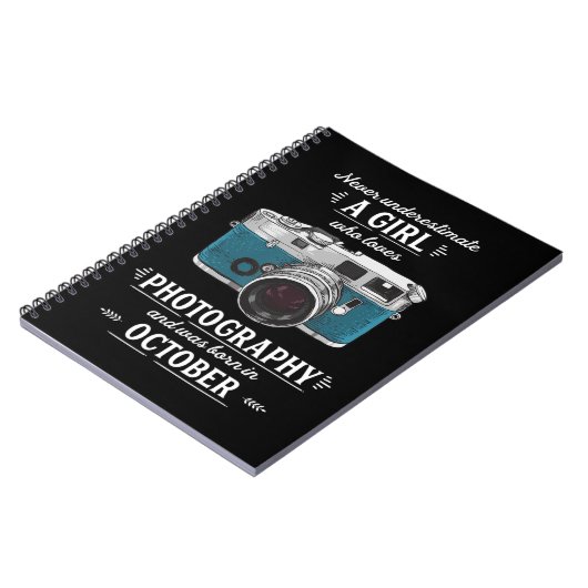 写真が好きな女の子を決して過小評価しない ノートブック (左側)