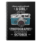 写真が好きな女の子を決して過小評価しない ノートブック (正面)