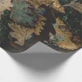 写真が山積みにな葉っている ラッピングペーパー (角)