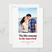 写真が撮れる季節結婚したこの日付を保存 ポストカード (正面/裏面)