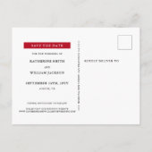 写真が撮れる季節結婚したこの日付を保存 ポストカード (裏面)