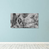 写真が火に！ キャンバスプリント (インサイチュ (ウッドフロア))