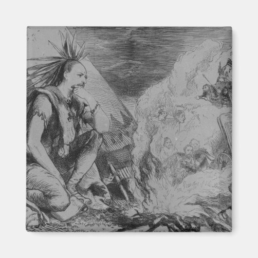 写真が火に！ マグネット (正面)