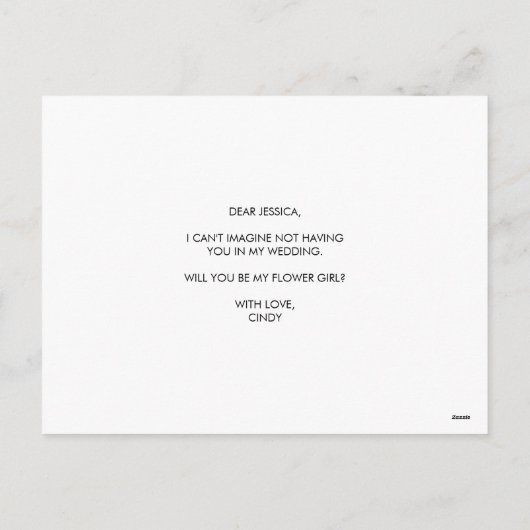 写真が私の花女のカードに シーズンポストカード (裏面)