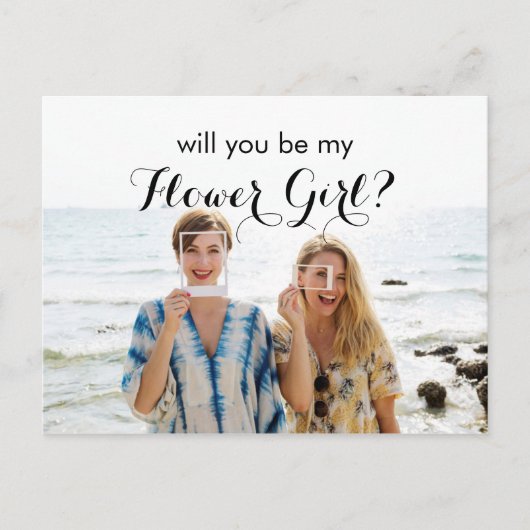 写真が私の花女のカードに シーズンポストカード (正面)