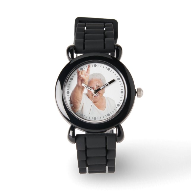 写真が見カスタムえる 腕時計 (正面)