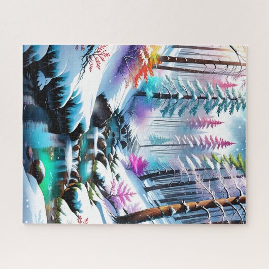 写真きらめくの雪がとても美しい！ ジグソーパズル (横)