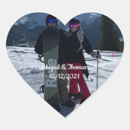 写真ご自身の写真の婚約結婚カップルの追加 ハートシール