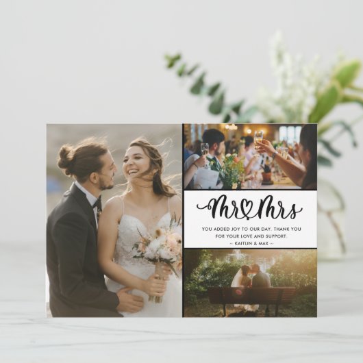 写真さん及びミセス・結婚ありがとう サンキューカード (スタンド正面)