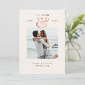 写真でお知らせする結婚式の招待状 セーブ・ザ・デート 招待状 (スタンド正面)