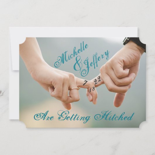 写真でお知らせする結婚式招待状 招待状 (正面)