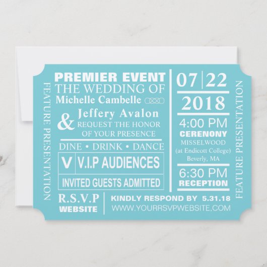 写真でお知らせする結婚式招待状 招待状 (裏面)