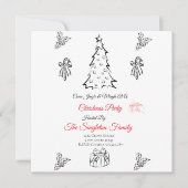 写真ではないお洒落クリスマス セーブザデート (正面)