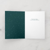 (写真ではない、金の)楽しいクリスマスをお過ごしください 箔グリーティングカード (内側レイダウン)