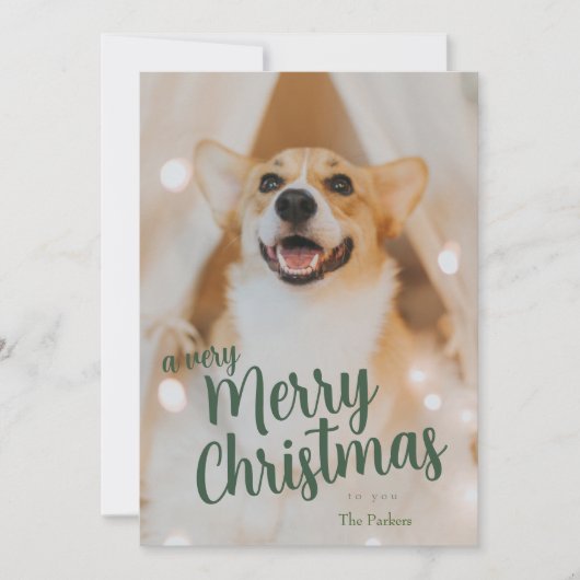 写真でクリスマスを楽しもう シーズンカード (正面)