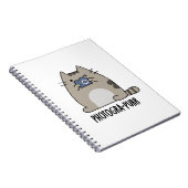 写真でプッ funny 猫カメラマン パン ノートブック (右側)