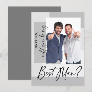 写真でベストマンにお願いするカード