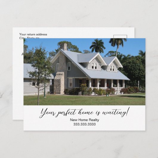 写真でマーケティングするあなたのメッセージ ビジネス 案内ポストカード (正面/裏面)