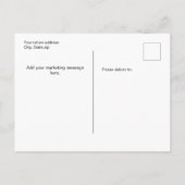 写真でマーケティングするあなたのメッセージ ビジネス 案内ポストカード (裏面)