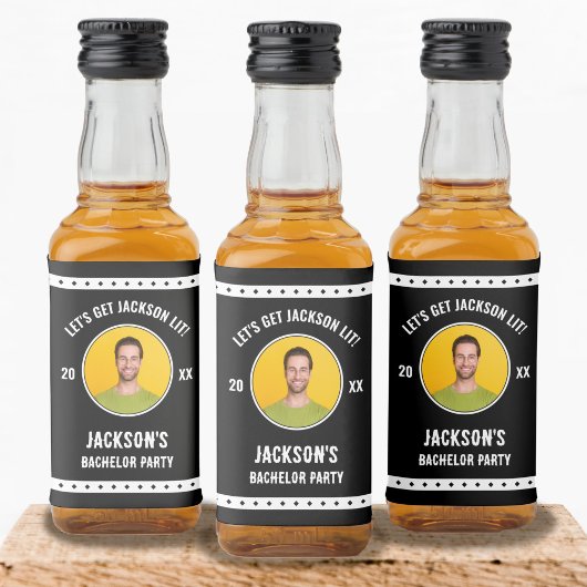 写真で乾杯！バチェラーパーティー リキュールボトルラベル